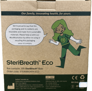 Boquillas de papel reciclado Steribreath ECO, Caja 200u